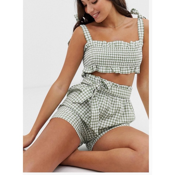 Fashion Union Beach Two Piece in Green - Picture 3 of 5